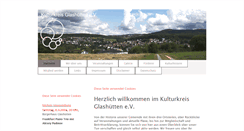 Desktop Screenshot of kulturkreis-glashuetten.de