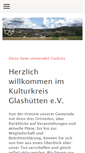 Mobile Screenshot of kulturkreis-glashuetten.de