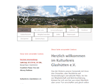 Tablet Screenshot of kulturkreis-glashuetten.de